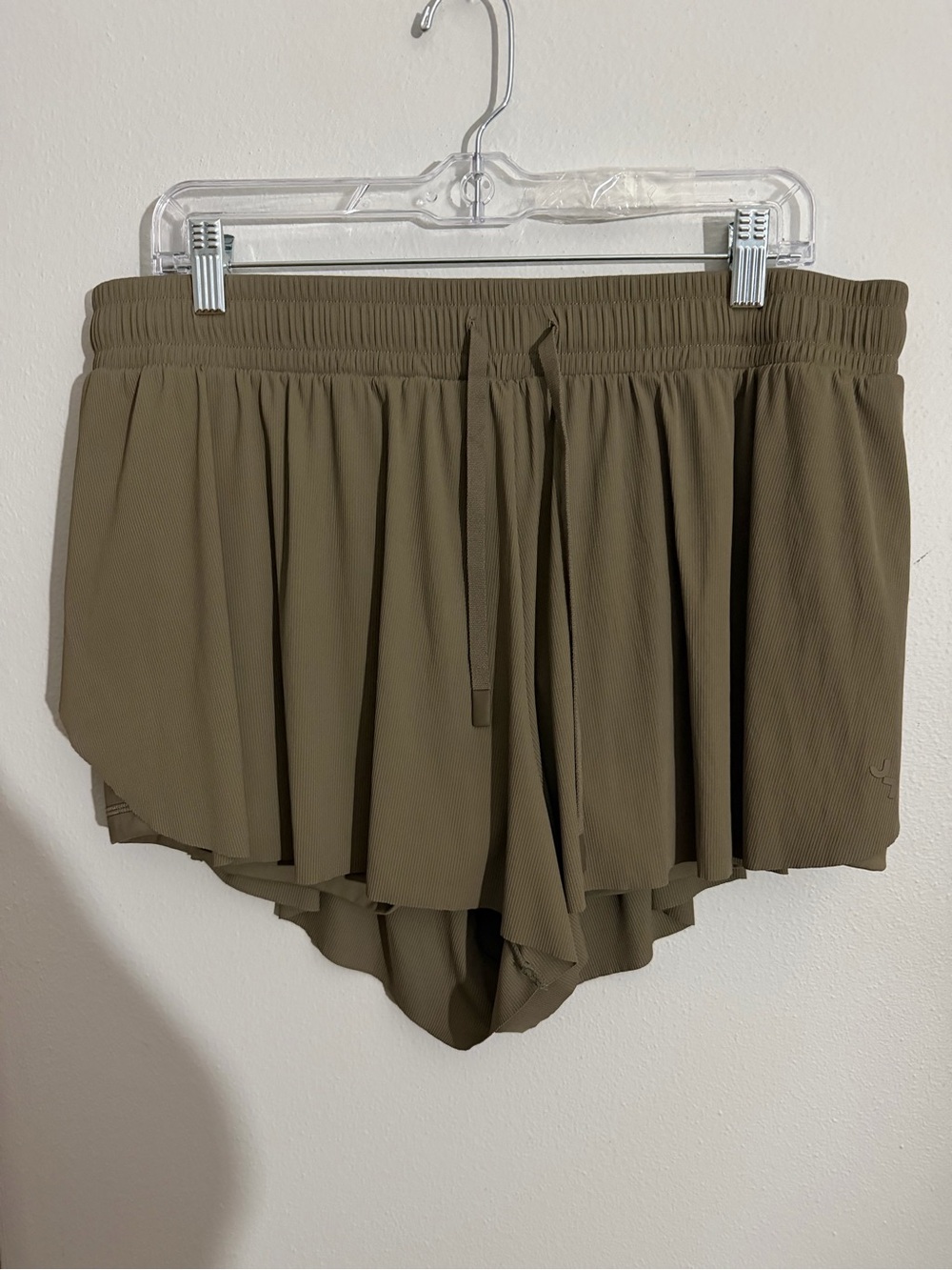 JoyLab Olive Green Double-Layer Athletic Skort